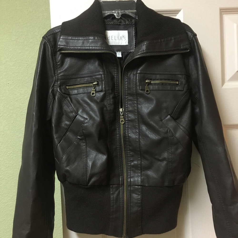 Delia’s Faux Leather Jacket
